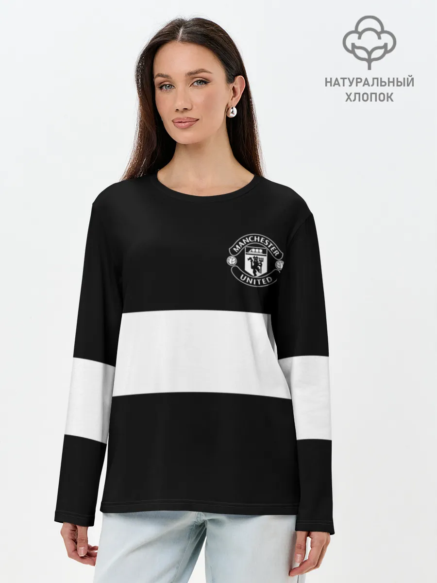 Лонгслив женский. Хлопок / FC Manchester United