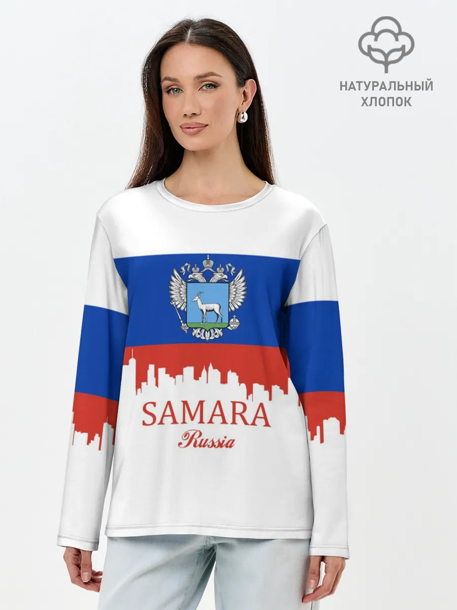 Лонгслив женский. Хлопок / SAMARA