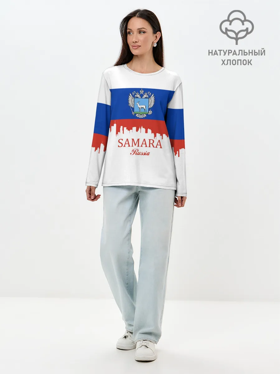 Лонгслив женский. Хлопок / SAMARA