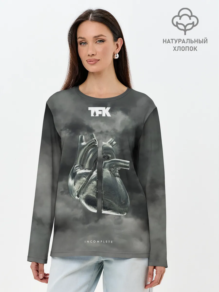 Лонгслив женский. Хлопок / TFK Incomplete