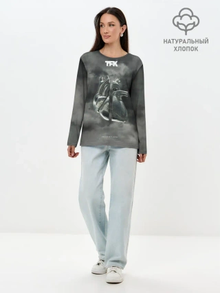 Лонгслив женский. Хлопок / TFK Incomplete