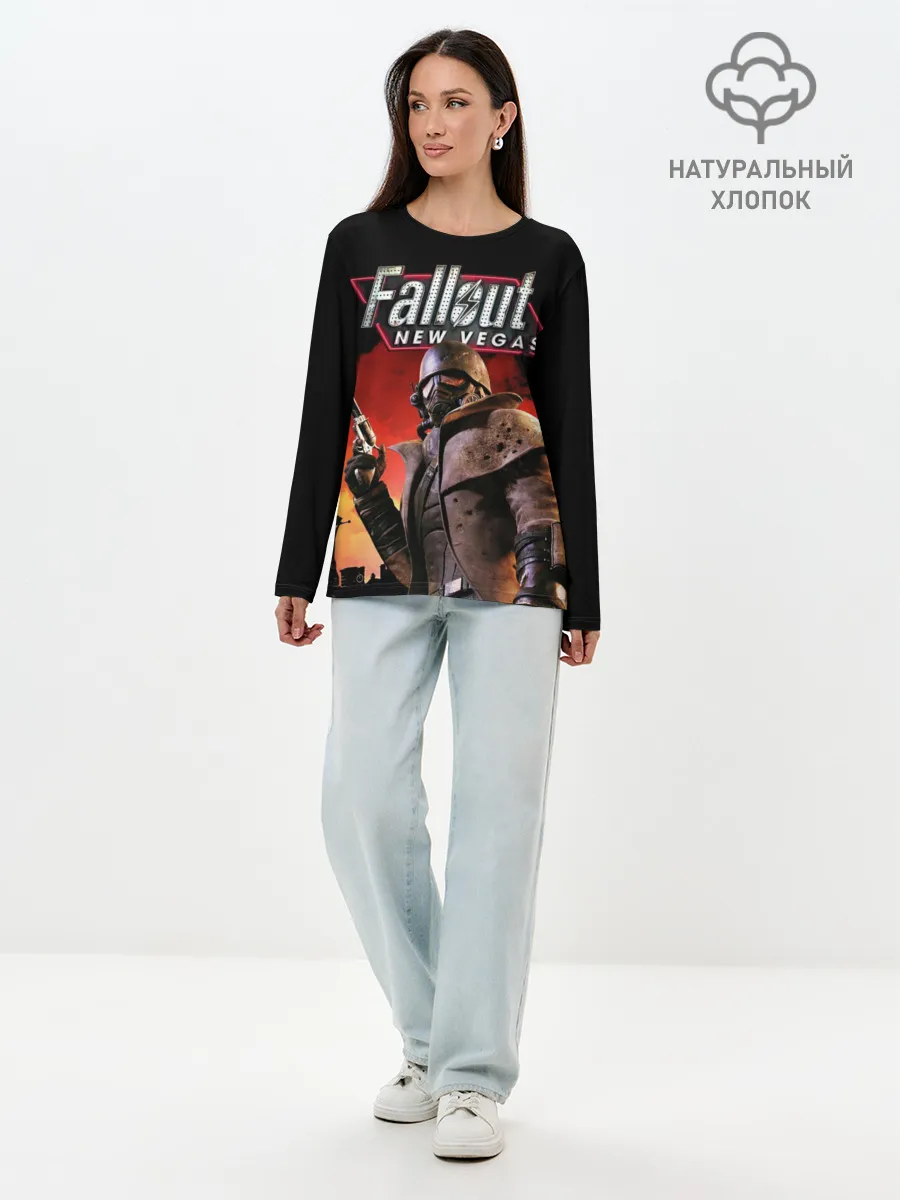 Лонгслив женский. Хлопок / Fallout New Vegas