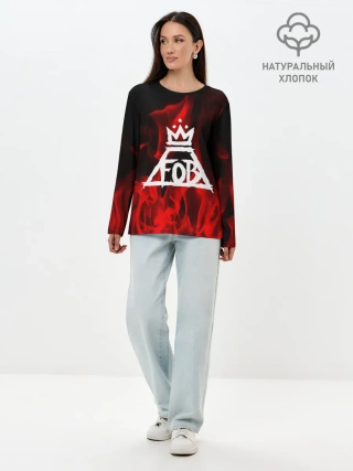Лонгслив женский. Хлопок / Fall out Boy