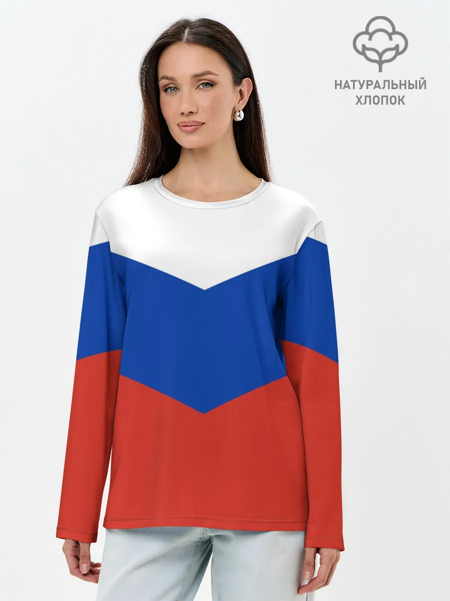 Лонгслив женский. Хлопок / Россия