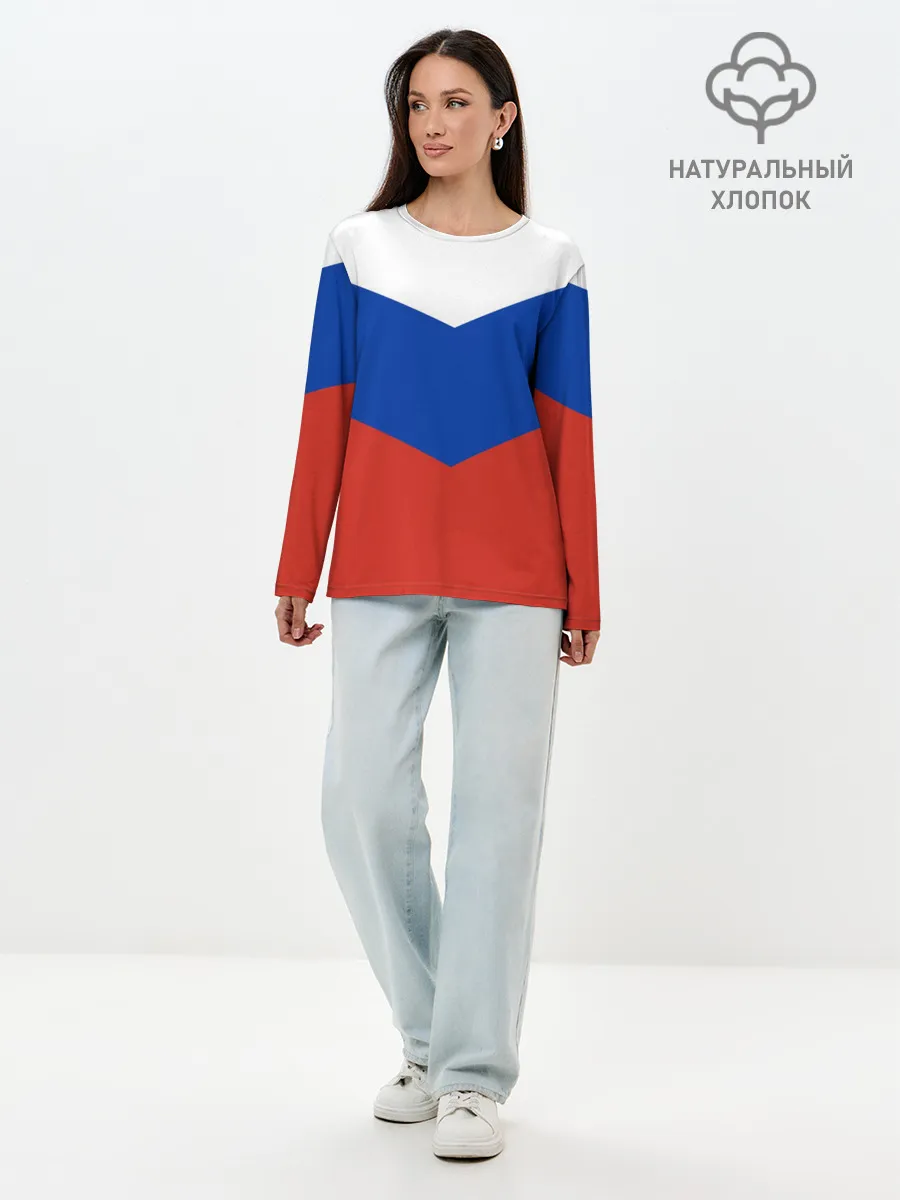 Лонгслив женский. Хлопок / Россия