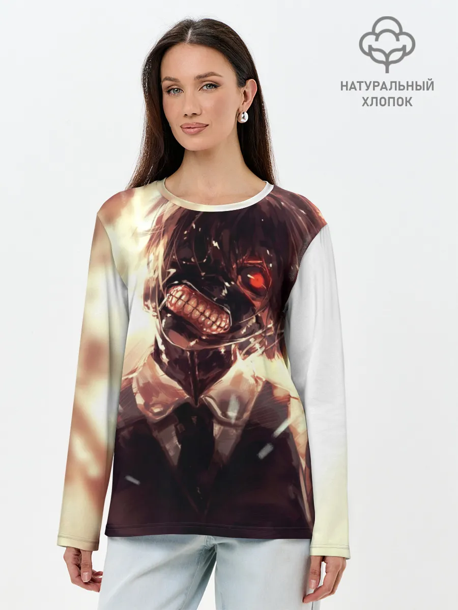 Лонгслив женский. Хлопок / Tokyo Ghoul