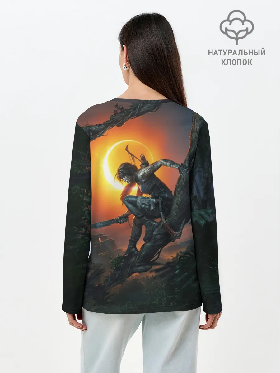 Лонгслив женский. Хлопок / Shadow of the Tomb Raider