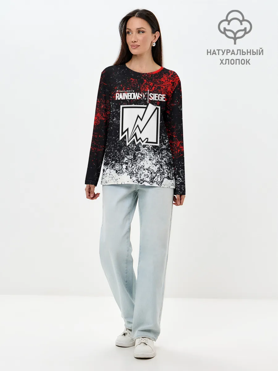 Лонгслив женский. Хлопок / Rainbow six Siege