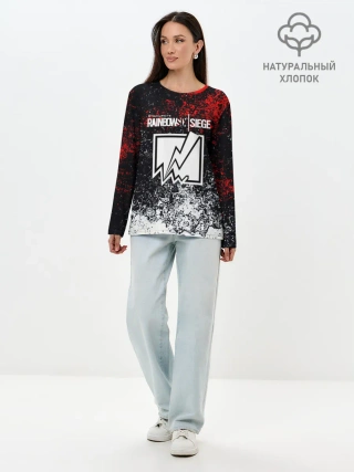 Лонгслив женский. Хлопок / Rainbow six Siege