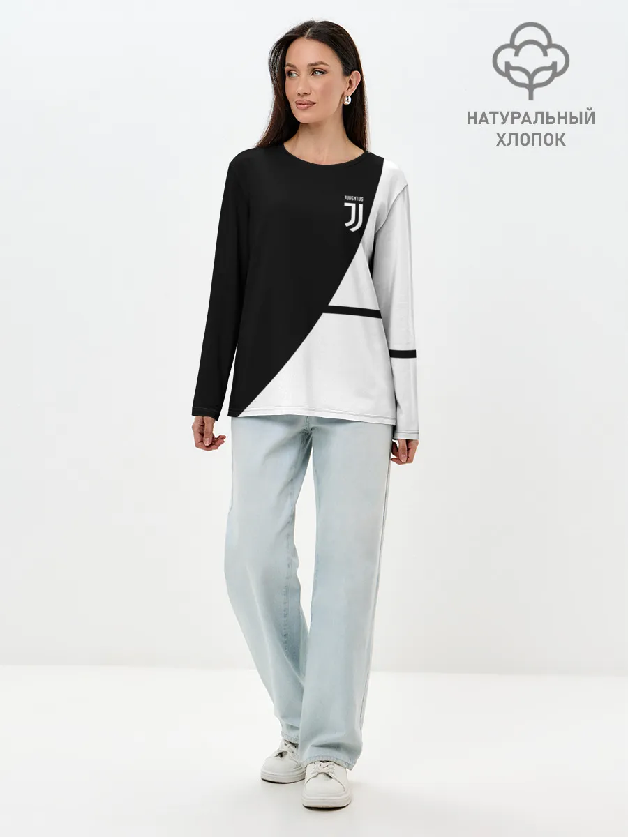 Лонгслив женский. Хлопок / JUVENTUS / ЮВЕНТУС