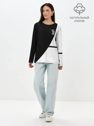 Лонгслив женский. Хлопок / JUVENTUS / ЮВЕНТУС