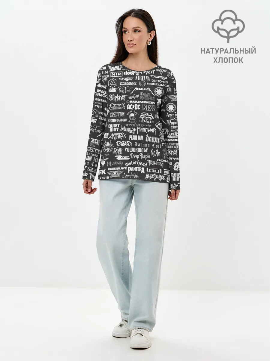 Лонгслив женский. Хлопок / Rock Star