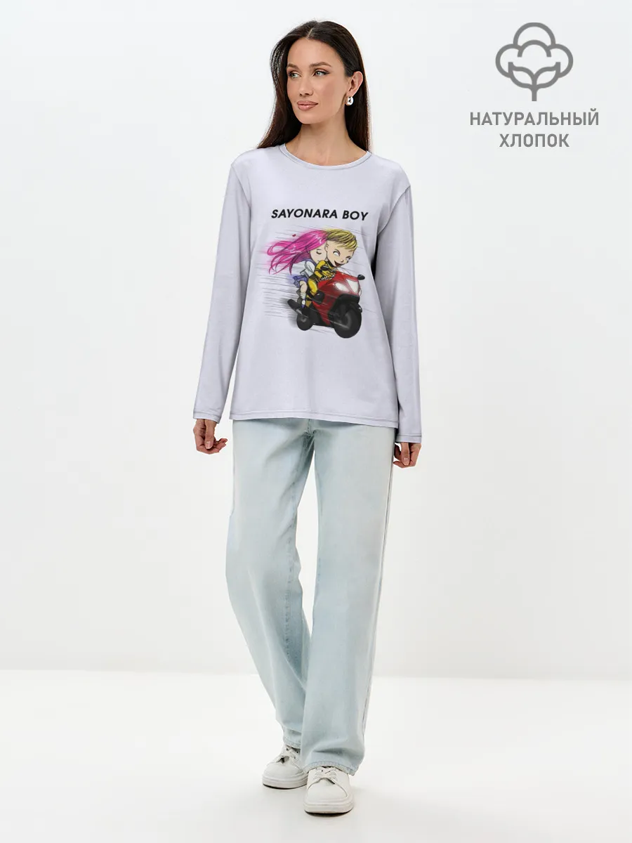 Лонгслив женский. Хлопок / Sayonara boy