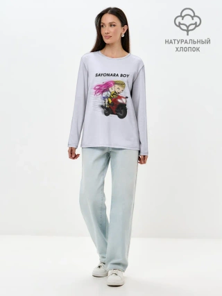 Лонгслив женский. Хлопок / Sayonara boy