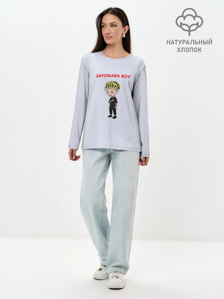 Лонгслив женский. Хлопок / Sayonaraboy
