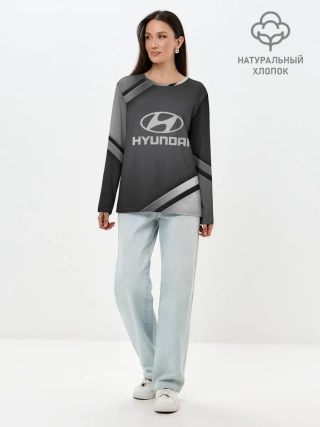 Лонгслив женский. Хлопок / HYUNDAI SPORT