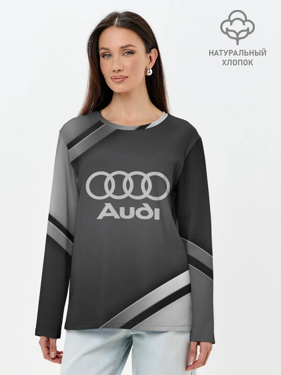 Лонгслив женский. Хлопок / AUDI SPORT