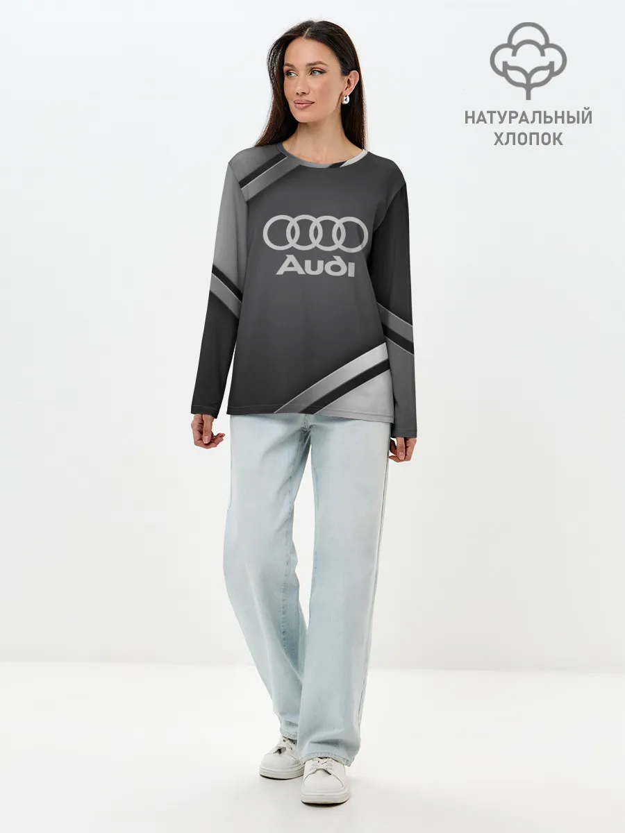Лонгслив женский. Хлопок / AUDI SPORT