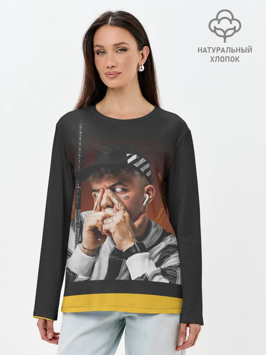 Лонгслив женский. Хлопок / Сайонара бой