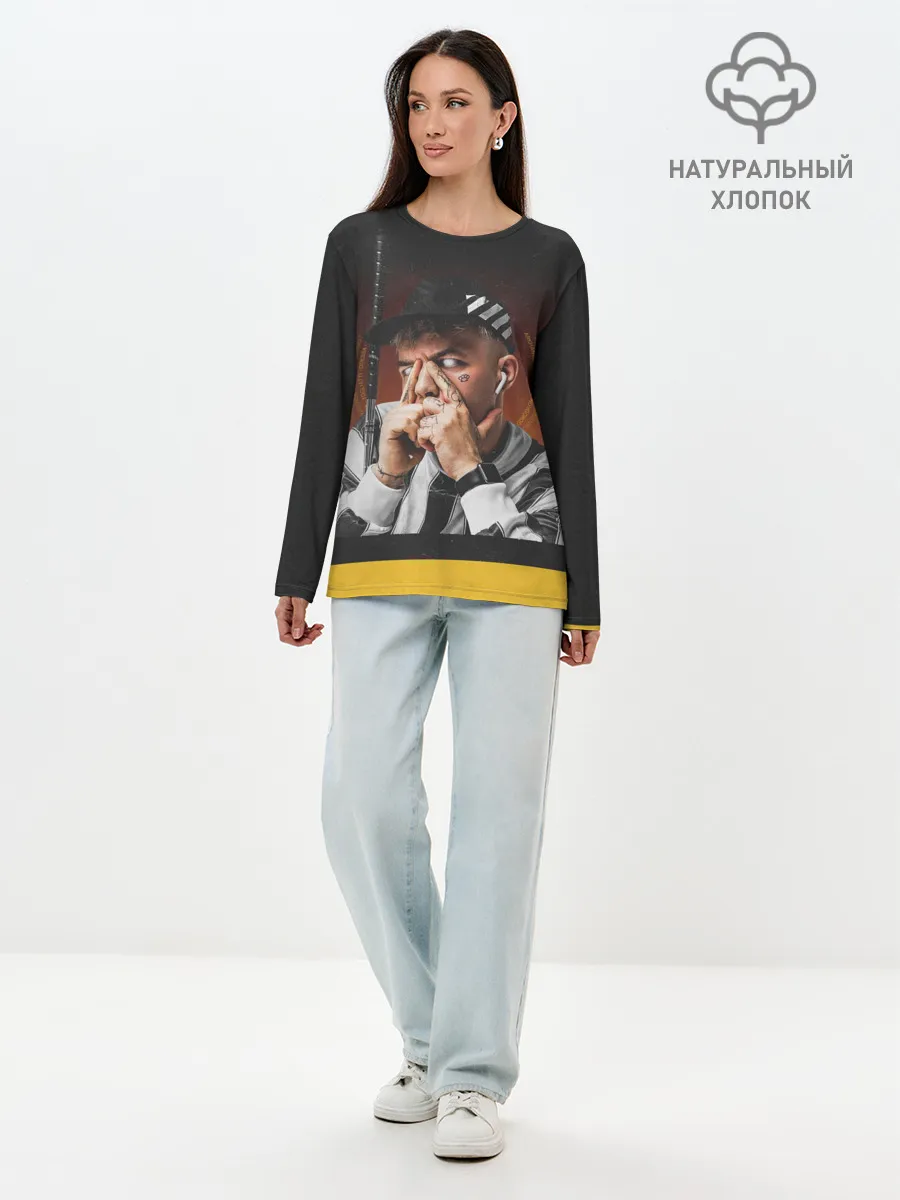 Лонгслив женский. Хлопок / Сайонара бой