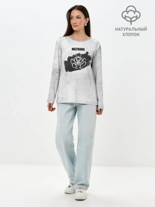 Лонгслив женский. Хлопок / Matrang - меduza