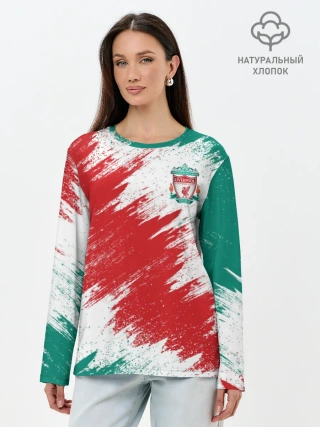 Лонгслив женский. Хлопок / FC Liverpool