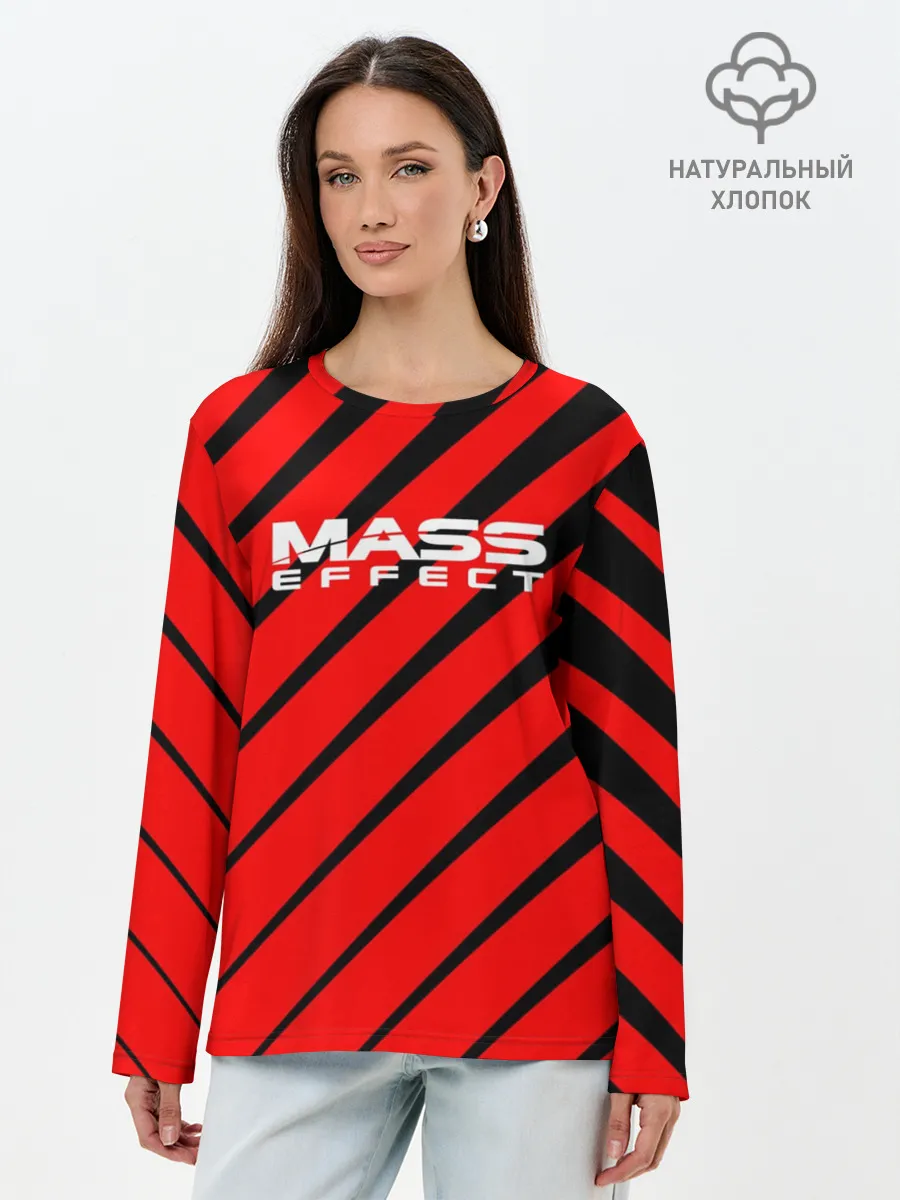 Лонгслив женский. Хлопок / Mass Effect