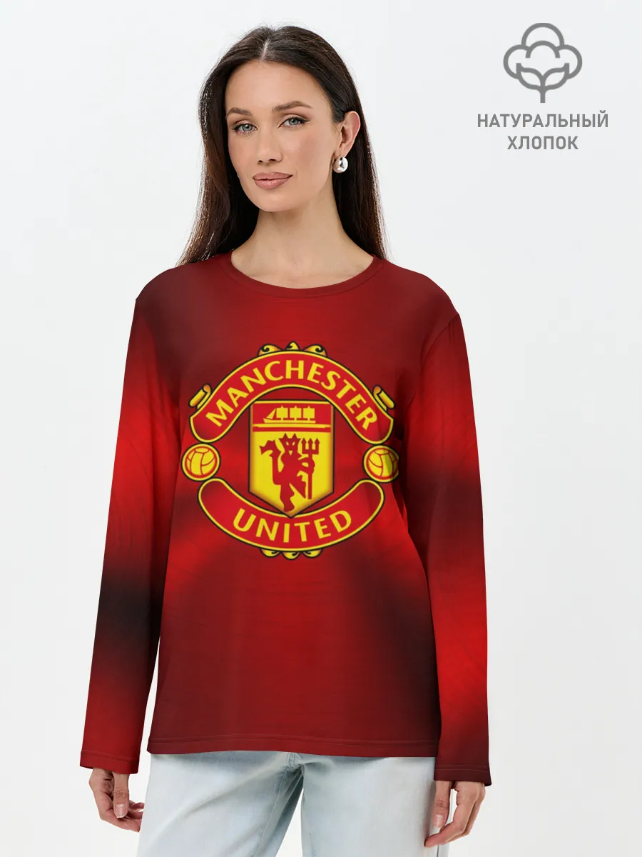 Лонгслив женский. Хлопок / Manchester United F.C.