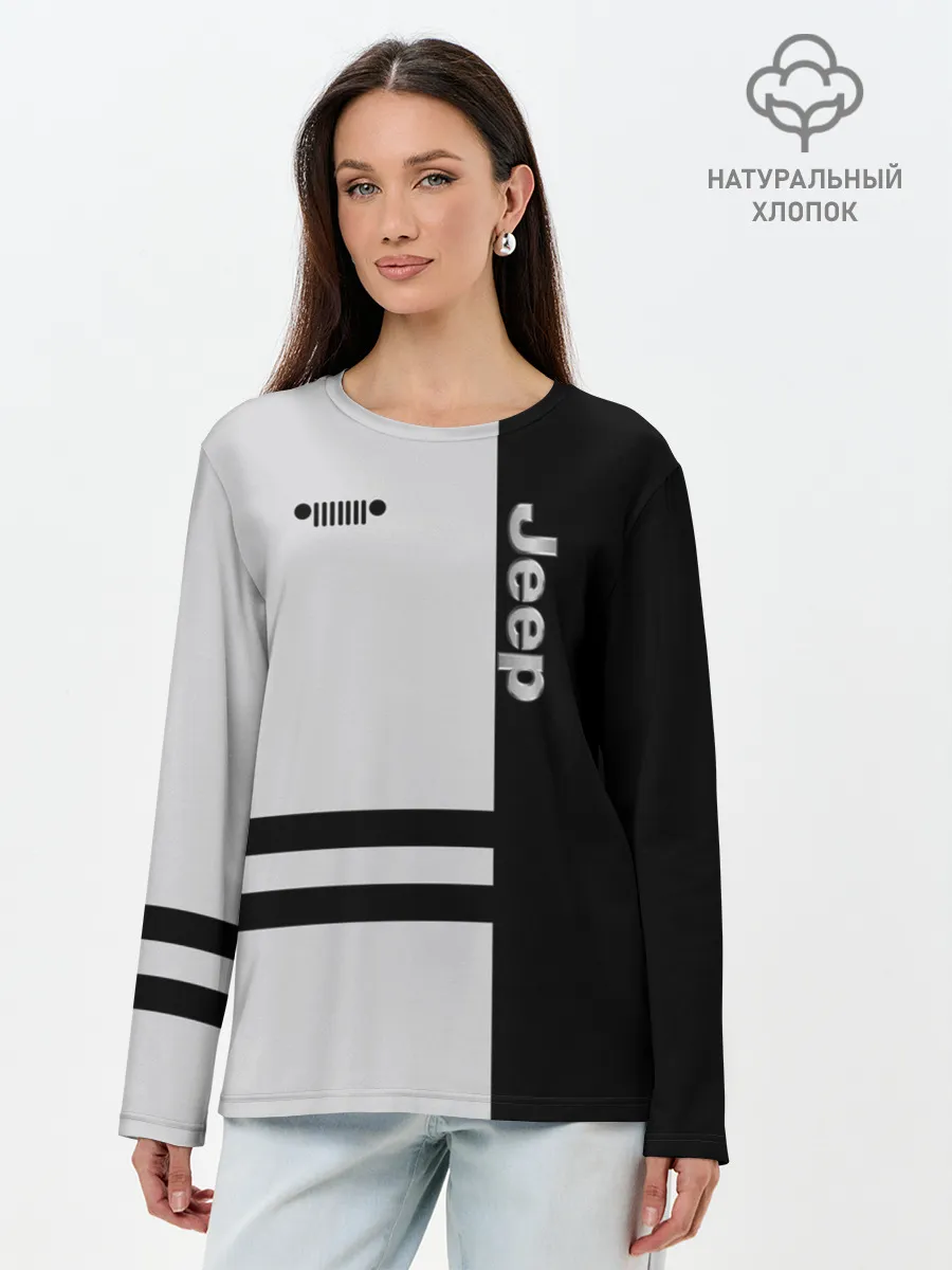 Лонгслив женский. Хлопок / Jeep