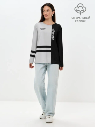 Лонгслив женский. Хлопок / Jeep