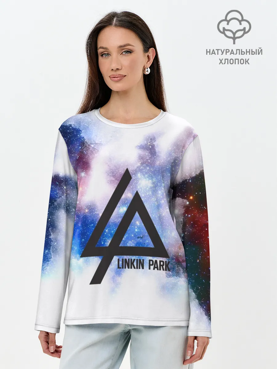 Лонгслив женский. Хлопок / Linkin park