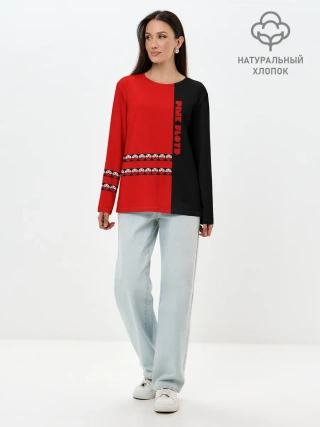 Лонгслив женский. Хлопок / Pink Floyd