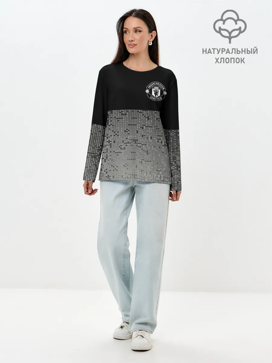 Лонгслив женский. Хлопок / Манчестер Юнайтед ФК