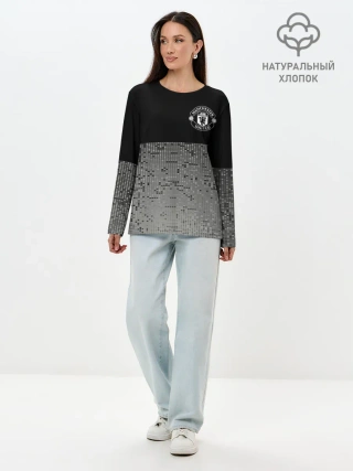 Лонгслив женский. Хлопок / Манчестер Юнайтед ФК