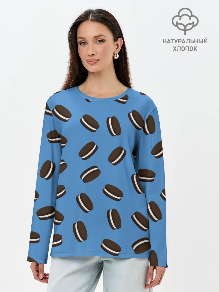 Лонгслив женский. Хлопок / Oreo