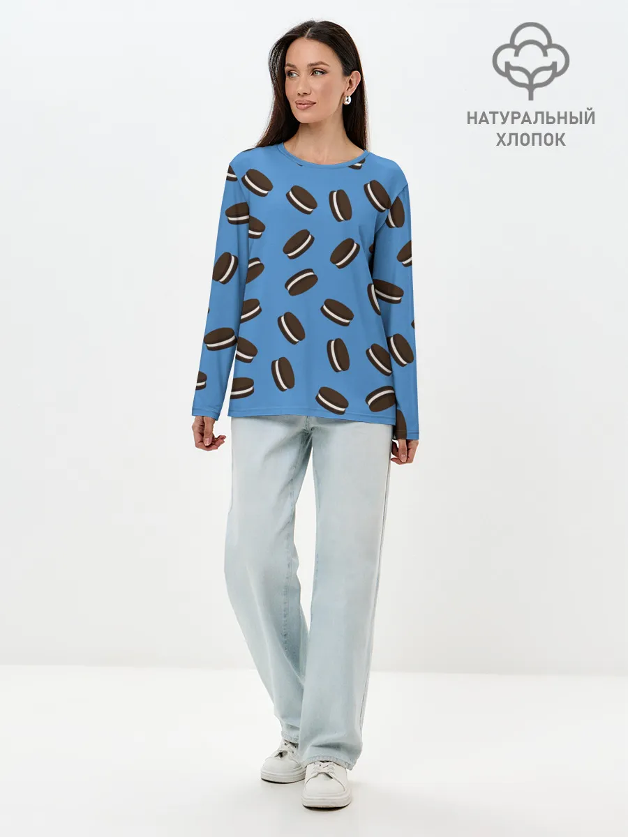 Лонгслив женский. Хлопок / Oreo