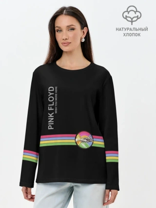 Лонгслив женский. Хлопок / Pink Floyd