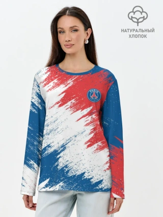 Лонгслив женский. Хлопок / FC PSG
