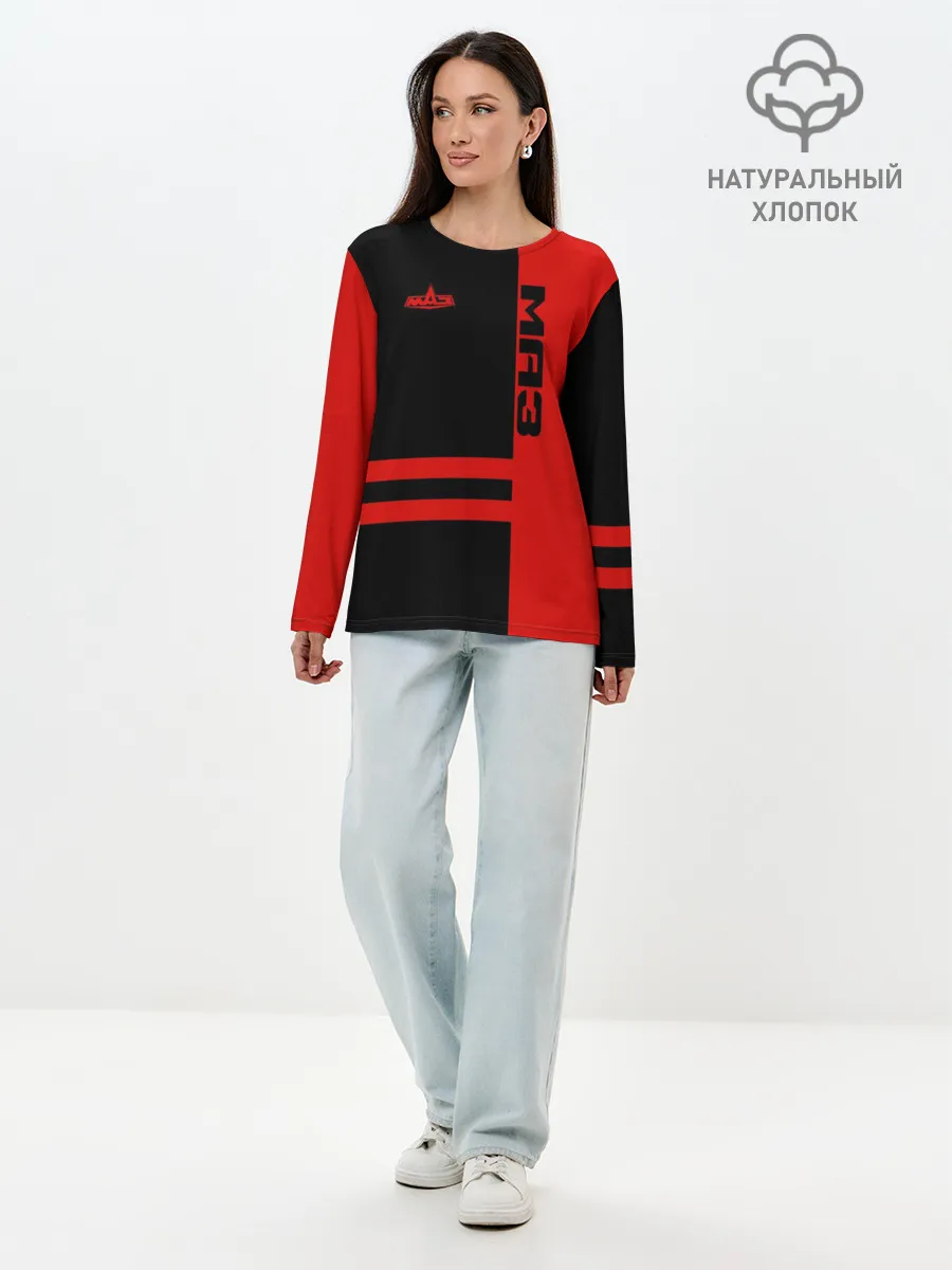 Лонгслив женский. Хлопок / МАЗ