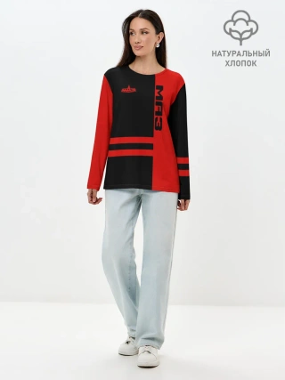 Лонгслив женский. Хлопок / МАЗ