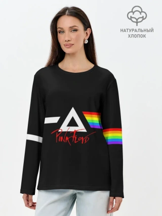 Лонгслив женский. Хлопок / Pink Floyd