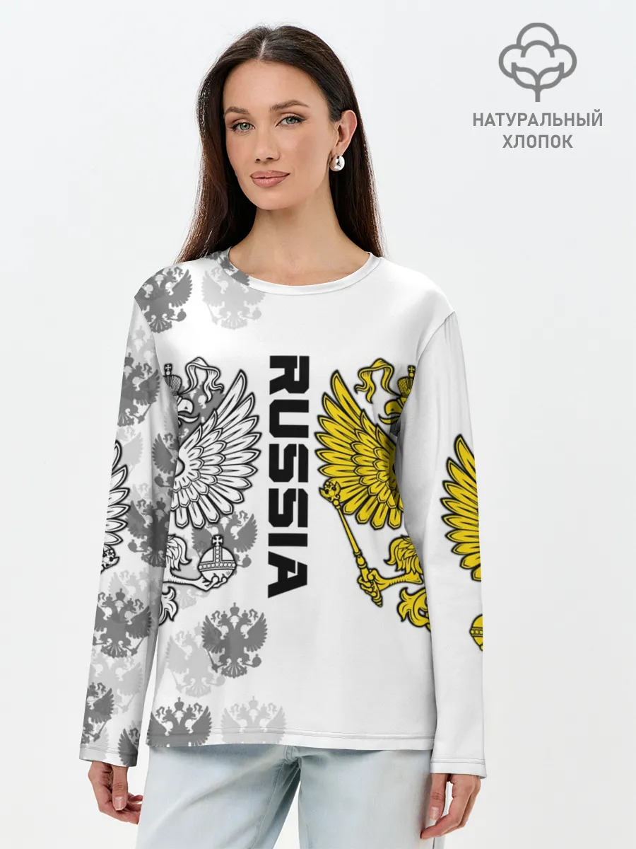 Лонгслив женский. Хлопок / Russia
