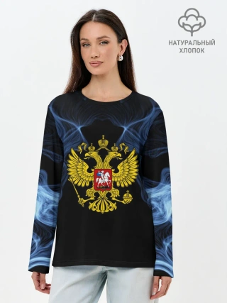Лонгслив женский. Хлопок / Россия
