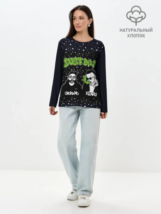 Лонгслив женский. Хлопок / Smoky Mo & Kizaru