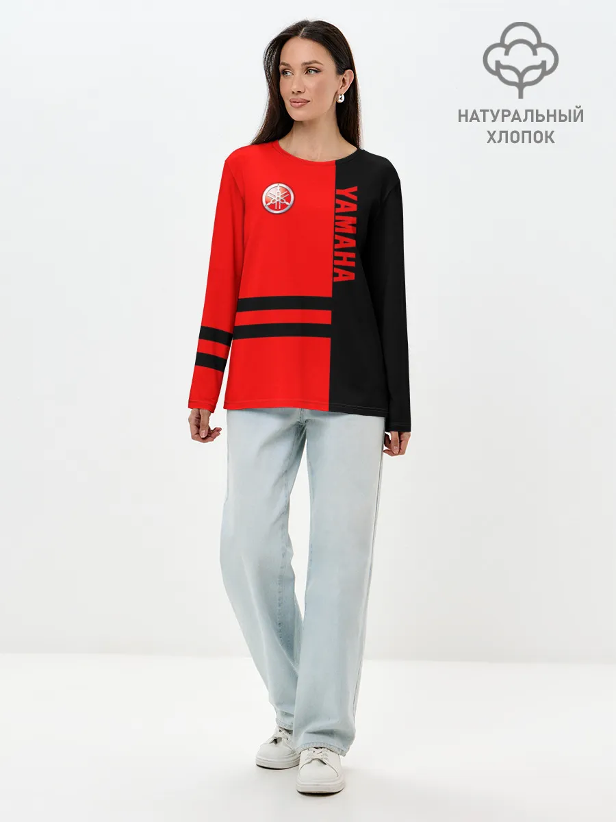 Лонгслив женский. Хлопок / Yamaha