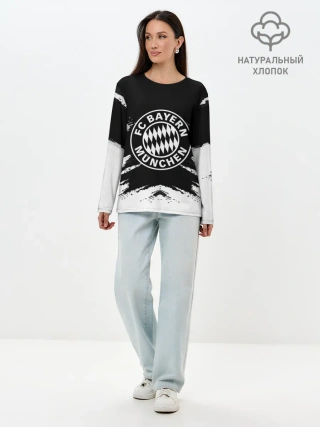 Лонгслив женский. Хлопок / BAYERN MUNCHEN