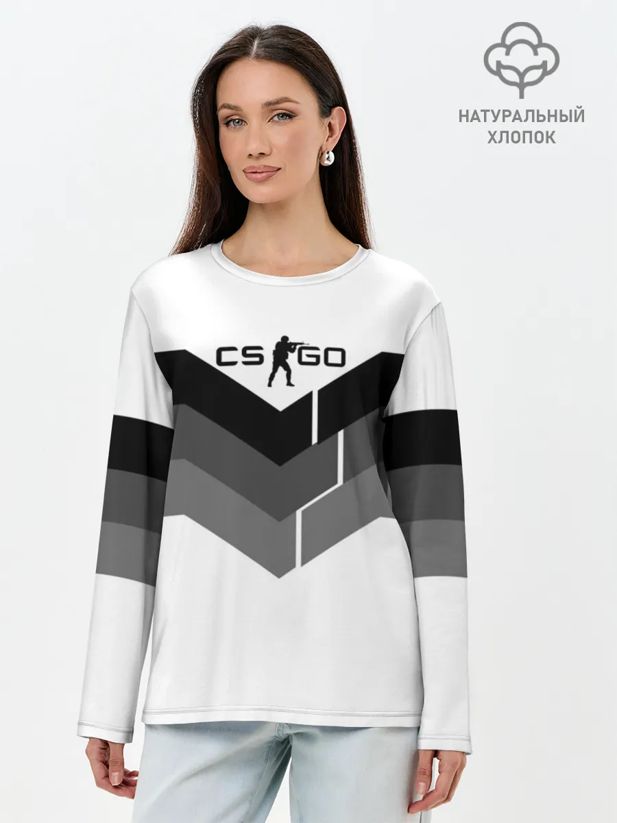 Лонгслив женский. Хлопок / CS:GO