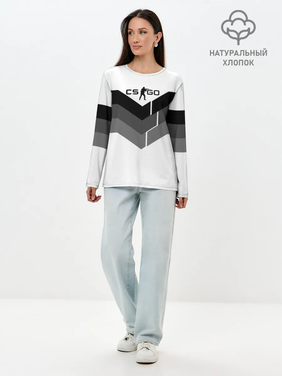 Лонгслив женский. Хлопок / CS:GO