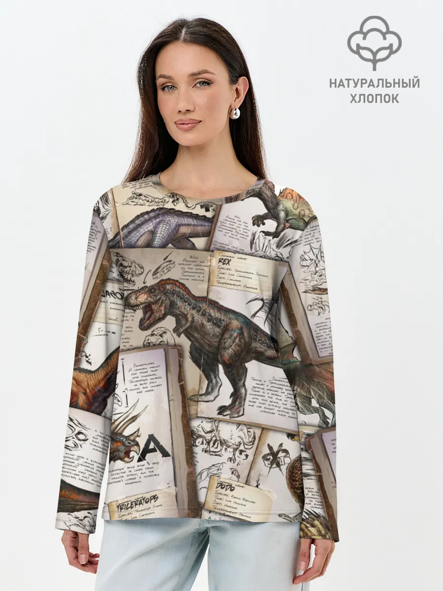 Лонгслив женский. Хлопок / Ark Survival Evolved