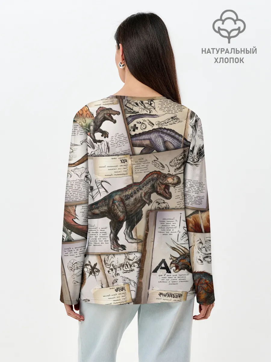 Лонгслив женский. Хлопок / Ark Survival Evolved